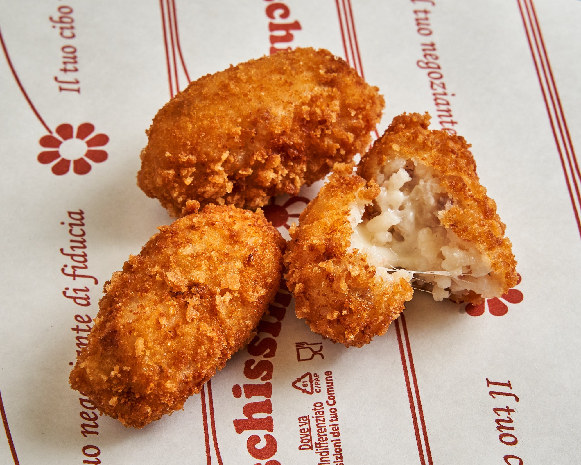 Arancini prosciutto